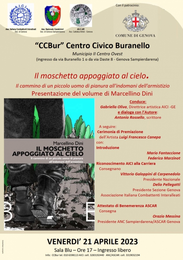 Presentazione del libro di Marcellino Dini e. Premio alla Carriera all’Artista Luigi F. Canepa
